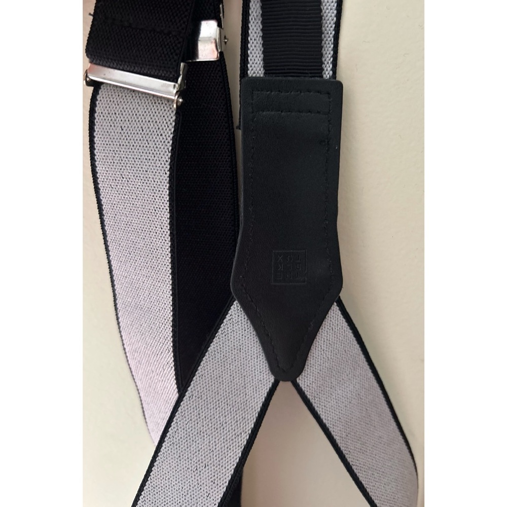 The BLK TUX Black & Gray Men's Suspenders